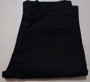 Men Regular Fit Cotton Blend Pant (Black, 30)