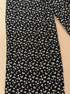 Floral Print Wide Leg Pants