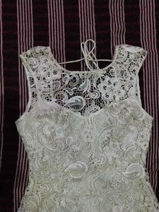 Lace Off-White Dress