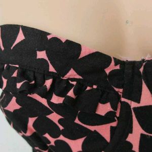H&amp;M Black Pink Tube Dress