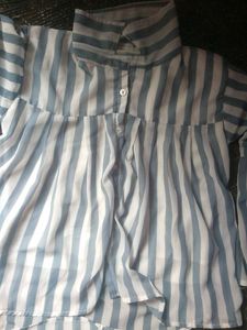 Striped Long Sleeve Top For Girls