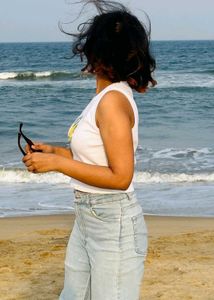 cute lemon Print Tank Top