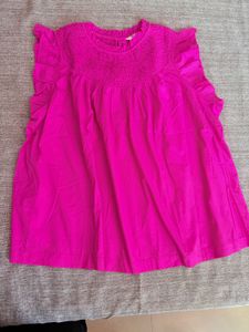 Hot Pink Ruffle Top