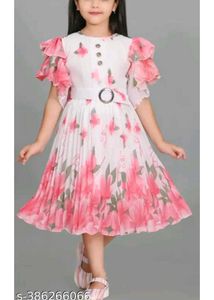 Cute Floral Girls Dress