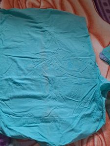Turquoise Button-Down Shirt