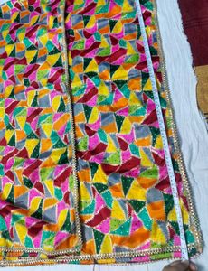 Colorful Triangle Print Dupatta