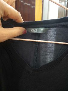 Black V-Neck T-Shirt