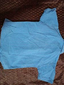 In Coins 👛 Cute Blue Checked Shirt