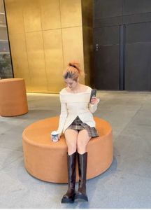 Off-Shoulder Knit Dress