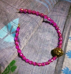 Handmade Crystal Necklace Without Earrings