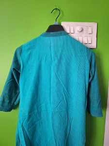 Elegant Teal Embroidered Kurta