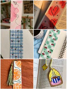 Hand Painted Tea Bookmark