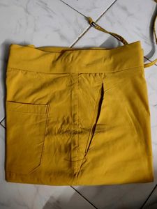 Yellow Casual Pants