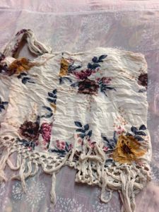 Cream Cardigan &amp; Floral Kimono Set (women's)