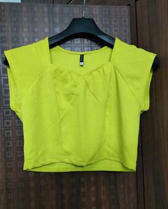 Lime Green Crop Top