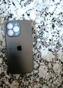 Silicone Ceramic Glass Case iPhone 14 pro Black