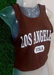 Brown Los Angeles Tank Top