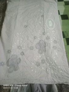 Cotton Applique Work Full Suit