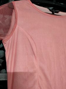 Pink layered dress