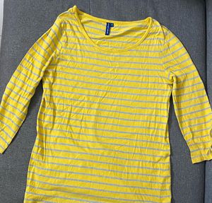 Yellow Striped T Shirt
