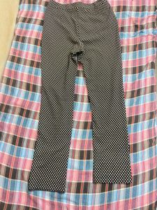 Chic Black &amp; White Polka Dot Pants - Versatile Sty