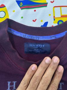 Hackett Burgundy Crewneck Sweatshirt