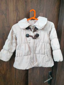 Stylish Cute Beige Kids Jacket