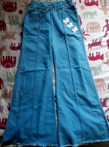 Butterfly Detail Flare Jeans