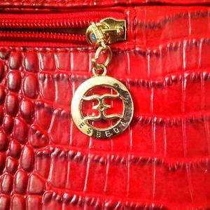 Red Leather Handbag