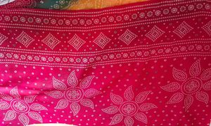 Colorful Bandhani Print Saree