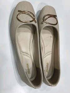 Bata Beige Ballet Flats -