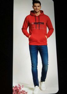 Red Graphic Hoodie