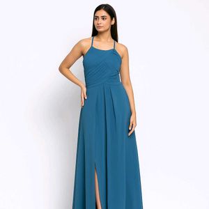 Elegant Teal Maxi Dress