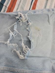 Zara High Waisted Ripped Jeans
