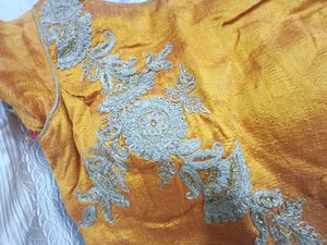 Red and yellow ghagra