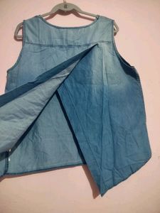 XXL Denim Double Shade Top