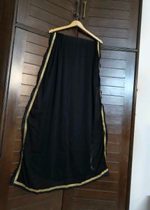 Black Thread Gotta Patti Embroidery Cotton Suit
