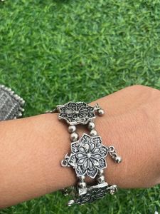 Garba special Oxidized Silver Jewelry Set