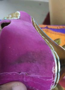 Wedding Juti with Shinny Stones and flat heels