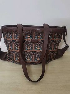 ZOUK Ethnic Print Tote Bag