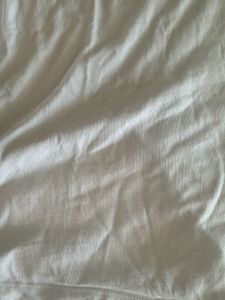 White Tee with Green Crochet Bear