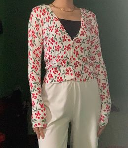 Pinteresty Cherry Breathable Cardigan