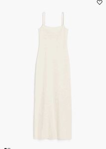H&amp;M White Maxi Slip Dress