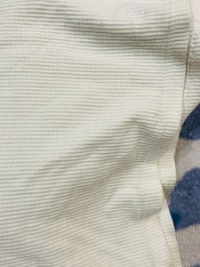 Beautiful Textured off White Polo T-shirt