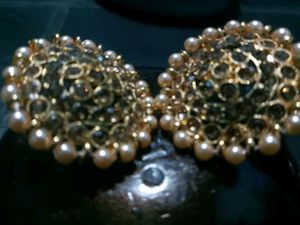 Stunning Gold Earings For Ethic Wear💗