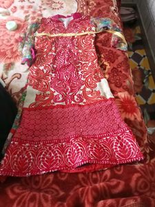 Pinnk Sute Only Kurta An Its New One Time Were