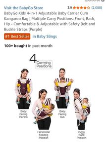 BabyGo 4-in-1 Baby Carrier