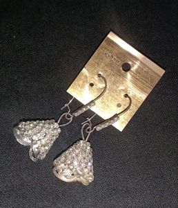 Sparkling Silver Earrings