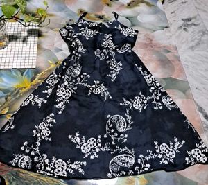 BLUE FLARE DRESS