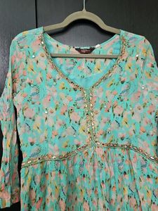 Floral Print Kurta